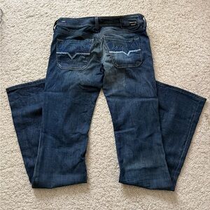 Diesel jeans Lowky BC denim italy low rise 25 x 34” inseam long tall y2k